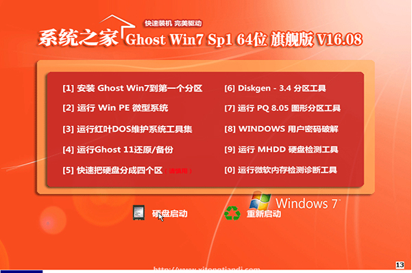 系统之家win7 64位纯净旗舰版iso v2017.12