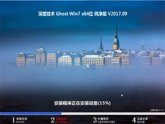 深度技术win7系统64位春节纯净版 v2018.02