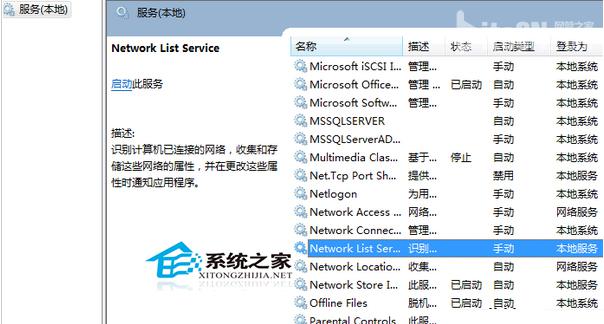 Windows7启动后网络图标不停转圈的解决方法