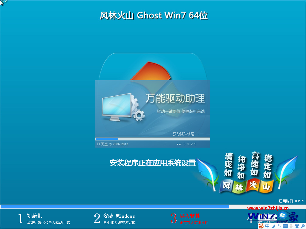 风林火山ghost_win7_sp1_64位纯净旗舰版 风林火山纯净旗舰版下载2