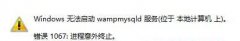 深度技术Win7旗舰版登陆MySQL服务出现1067错误的解决方案