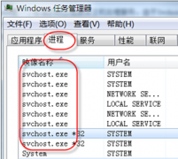 在中关村Win7进程中有很多SVCHOST.EXE是否为病毒？