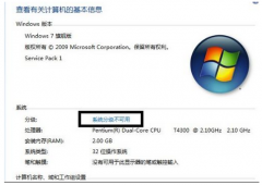 深度技术Win7电脑显示系统分级不可用的解决措施
