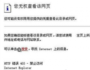查看深度技术Xp系统网页时出现http 错误403的解决措施