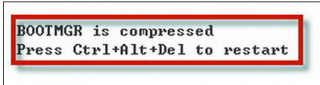 win7系统无法正常启动 bootmgr is compressed错误win7笔记本无法正常启动
