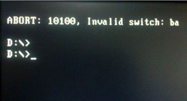 安装win7系统出错10100