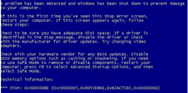 Win7系统开机蓝屏