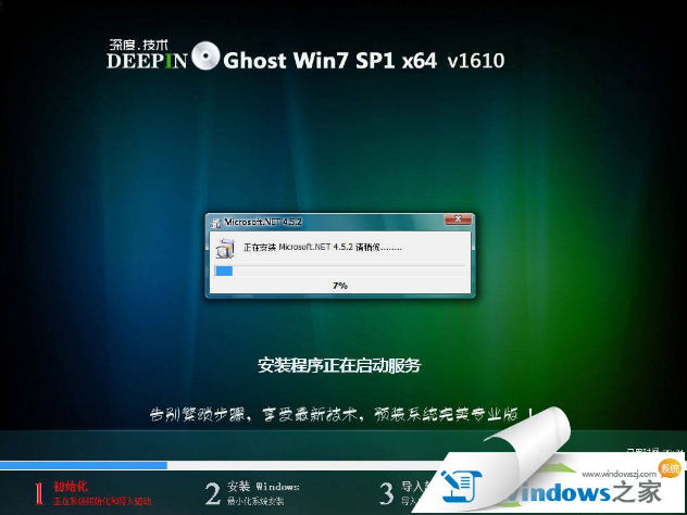 win7 64位纯净版64位深度技术最新系统下载