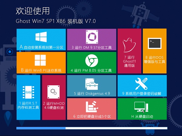 最新GHOST WIN7 SP1快速安装版32位纯净系统