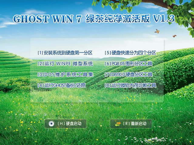 绿茶ghost系统win7纯净版64位