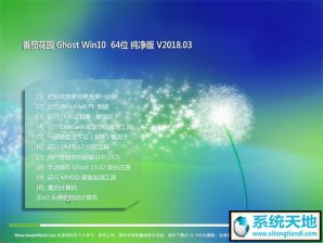 番茄花园Windows10纯净版64位镜像下载v1804