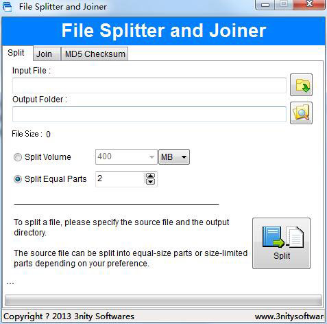 File Splitter and Joiner