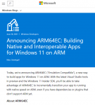 微软：可为ARM版Windows 11“部分打造”原生应用