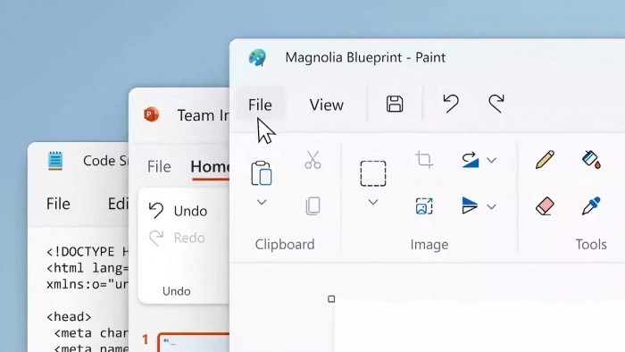 一些微软应用程序将在Win11中获得新的设计