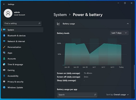 如何查看Win11电池情况？