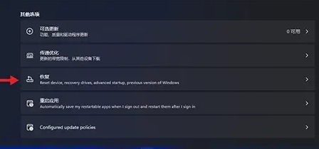 Win11系统点击回滚没有反应是怎么回事？