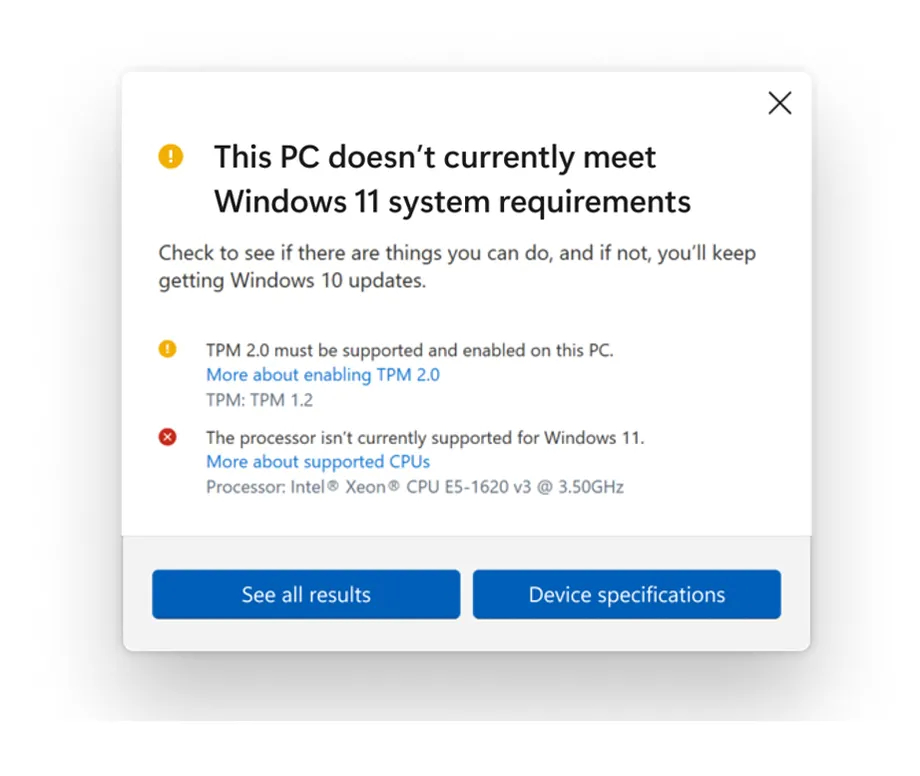 微软称不受支持的电脑硬上Win11会受到蓝屏死机的困扰
