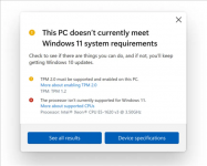 微软：不受支持电脑硬上Win11会受到蓝屏、死机困扰