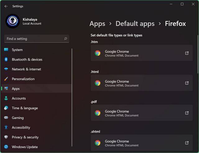 Win11系统修改默认浏览器的方法
