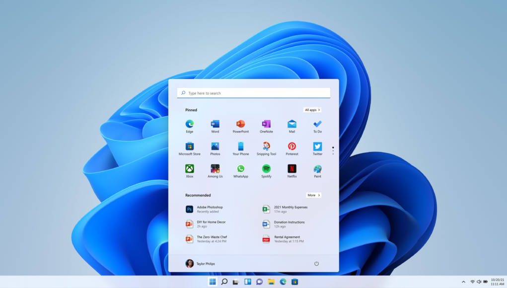 微软Windows 11可能允许您隐藏开始菜单推荐！