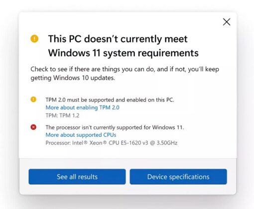 微软Win11PC健康检查工具正式版上线 查看设备是否兼容Win11