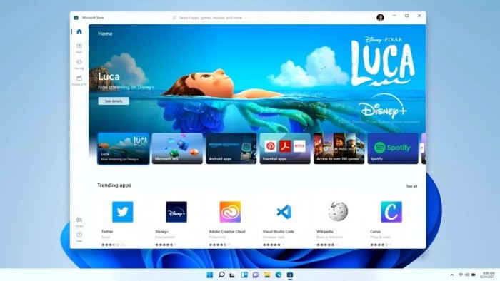 新的微软商店已准备好在Windows 11发布前投入使用