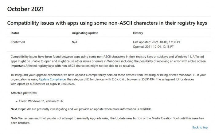 微软承认Windows 11无法在注册表中处理非ASCII字符问题