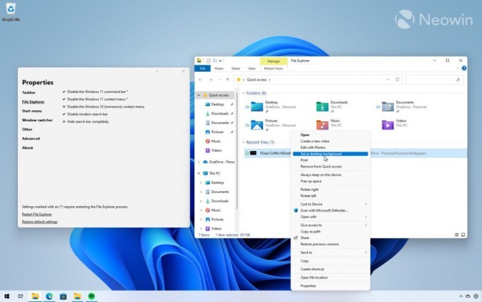 Explorer Patcher:让Windows 11恢复Win10的行为特征