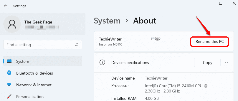 Win11系统更改计算机名称的技巧