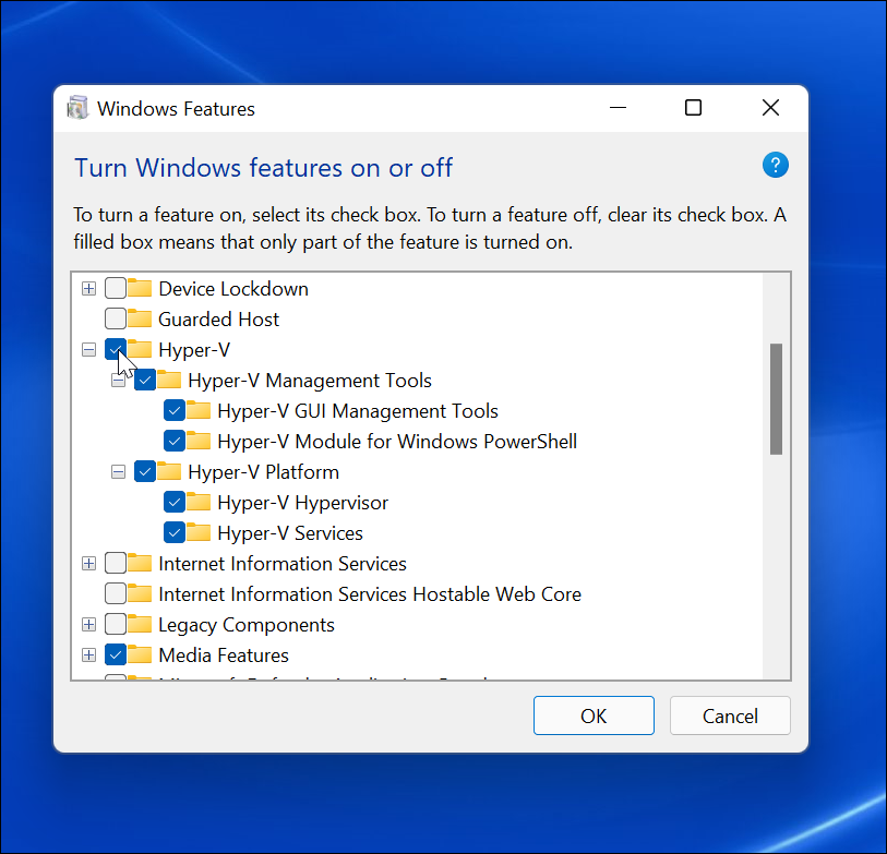 Win11系统启用虚拟机 (VM) 的技巧