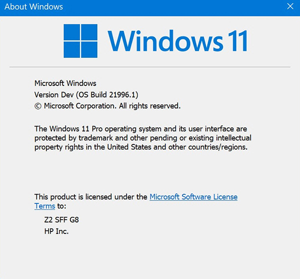 微软官方 Win11纯净版 V2021 系统下载
