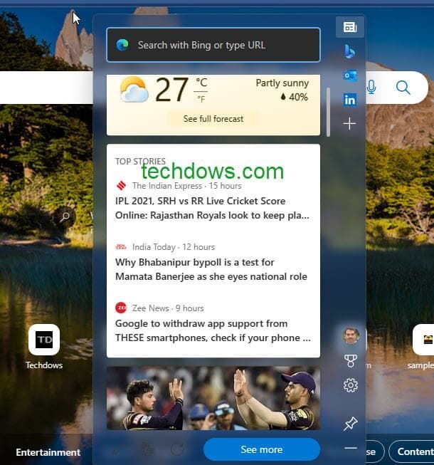 Windows 11迎来Microsoft Edge Web小组件视觉升级