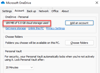 Win11系统查看OneDrive存储空间使用情况的方法