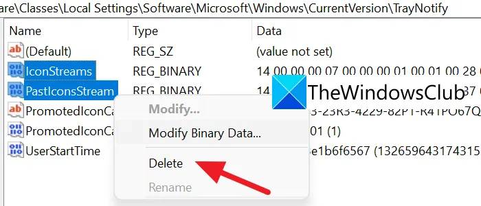 Win11系统重置任务栏角落溢出图标的方法