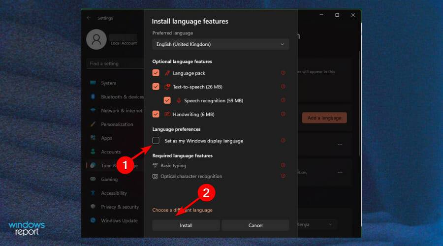 Win11系统无法更改显示语言怎么办？