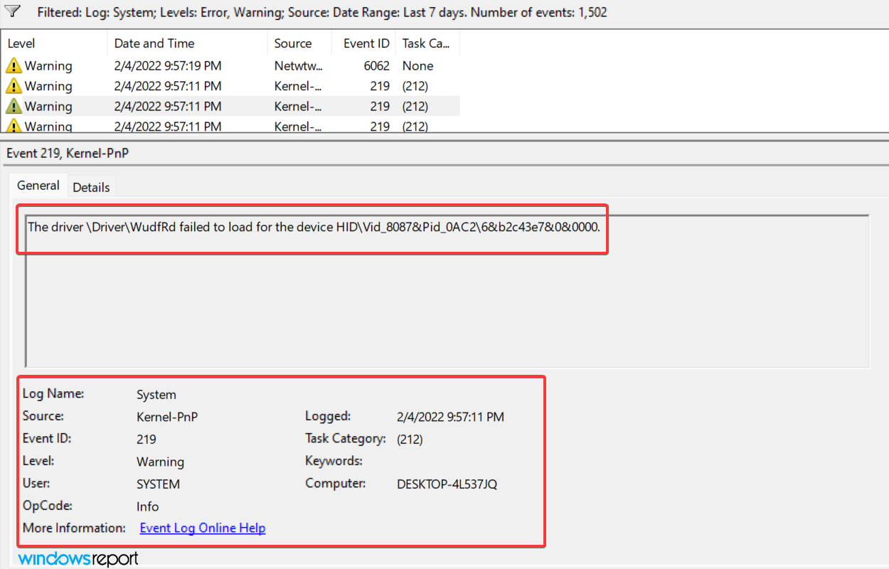 有哪些不同类型的错误日志？如何理解 Win11 错误日志？