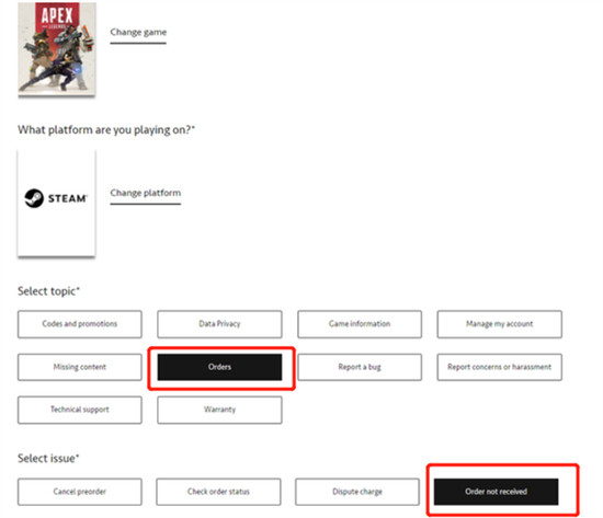 Apex英雄steam金币充值未到账怎么办 Apex英雄steam金币找回教程(4)