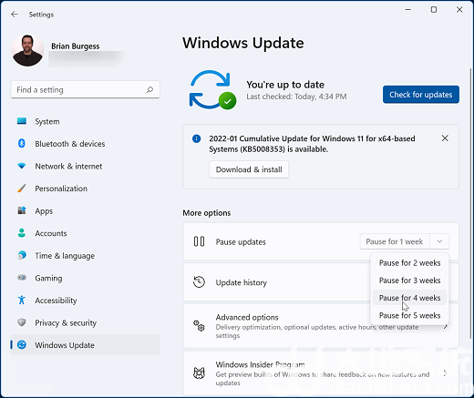 windows11自动更新在哪里关闭 windows11自动更新关闭位置介绍(2)