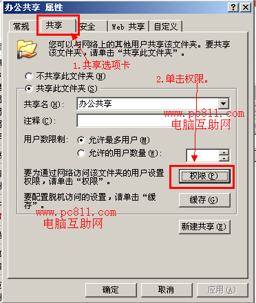 局域网共享权限设置方法图解教程，不同的用户(1)