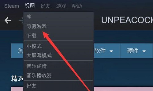 steam隐藏的游戏怎么显示出来 steam隐藏的游戏显示出来教程(1)