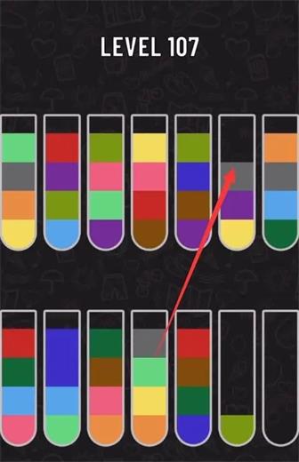 水排序拼图107关怎么过 水排序拼图107关通关攻略(1)