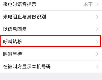 苹果手机呼叫转移怎么设置 苹果手机呼叫转移设置教程(1)