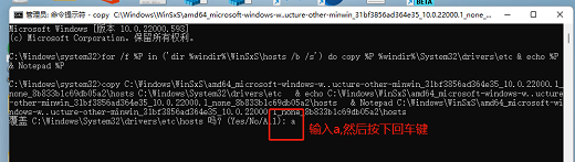 win11hosts文件配置异常不能上网怎么办(3)