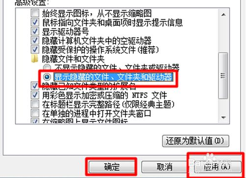 如何显示隐藏文件和文件夹(1)
