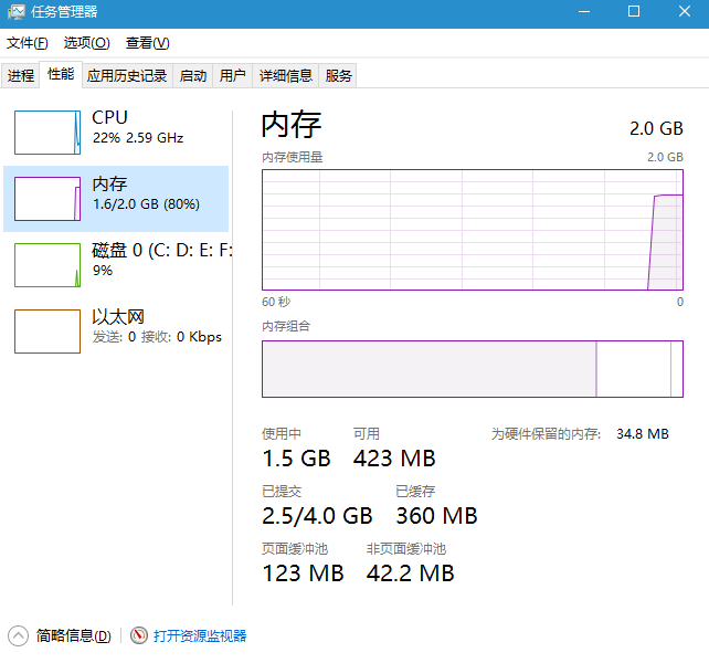 Win10开机内存占用过高的解决方法