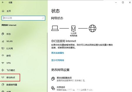 windows10热点怎么创建 windows10热点创建方法介绍(1)