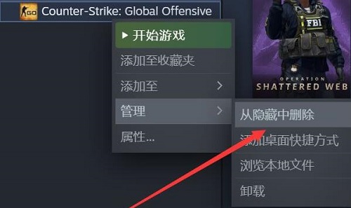 steam隐藏的游戏怎么显示出来 steam隐藏的游戏显示出来教程(2)