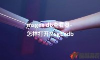 msgex db查看器-怎样打开MsgExdb