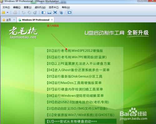u盘vmware装系统教程