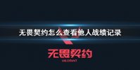 无畏契约怎么查别人战绩 无畏契约查看别人战绩方法说明